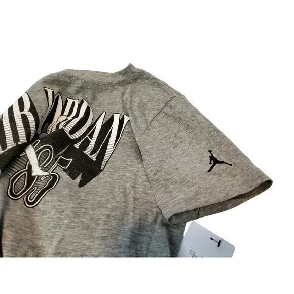 Air Jordan Since 85 Gray Graphic T-Shirt Size M Cotton Blend Crew Neck Short Sle - Picture 4 of 4